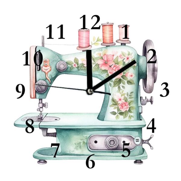 Sewing Machine Clock